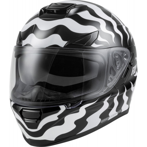 Casco Fly Racing Sentinel Venom T: Mediano C: Blanco Negro