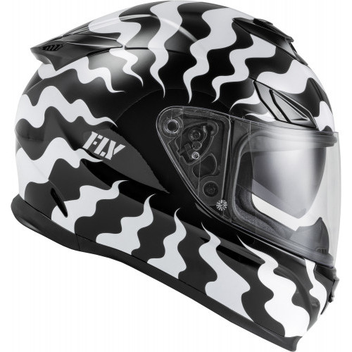 Casco Fly Racing Sentinel Venom T: Mediano C: Blanco Negro