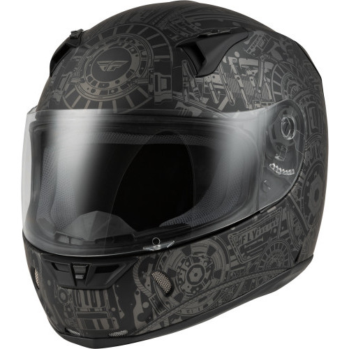 Casco Fly Racing Revolt Matrix T: Mediano C: Gris Negro
