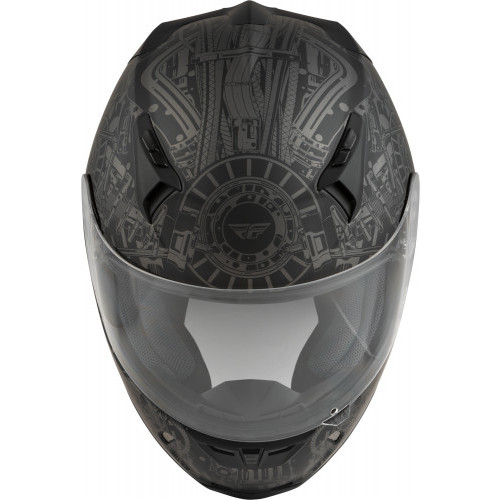 Casco Fly Racing Revolt Matrix T: Mediano C: Gris Negro