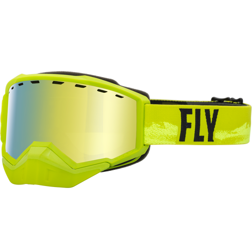 Goggles Fly Racing FOCUS para nieve -  Verde con Dorado