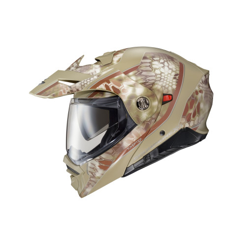 Casco Doble Propósito Scorpion EXO-AT960 Kryptek - Beige - Mediano
