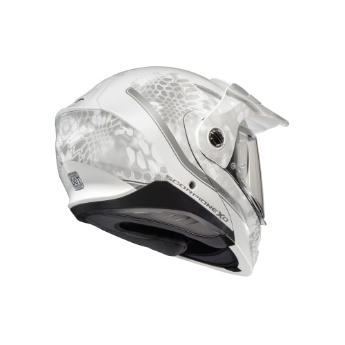 Casco Doble Propósito Scorpion EXO-AT960 Kryptek - Blanco - Chico