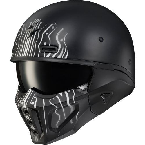 Casco Abatible Scorpion Covert X - Negro Mate - Grande