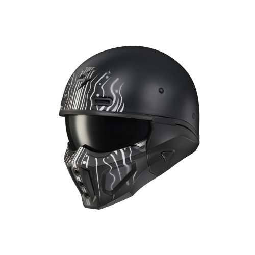Casco Abatible Scorpion Covert X - Negro Mate - Mediano