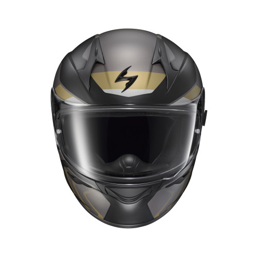 Casco Cerrado Scorpion EXO-R320 Alchemy - Negro Oro - Grande