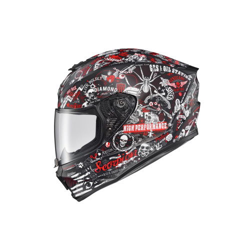 Casco Cerrado Scorpion EXO-R420 Shake II - Rojo - X-Grande