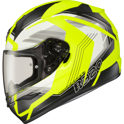 Casco Cerrado Scorpion EXO-R320 Hudson - Hi-Vis - Mediano