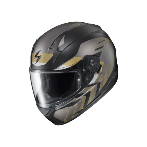 Casco Cerrado Scorpion EXO-R320 Alchemy - Negro Oro - 2X-Grande