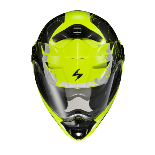 Casco Doble Propósito Scorpion EXO-AT960 Topographic - Hi-Vis - Mediano