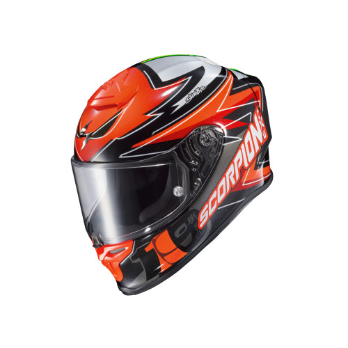 Casco Cerrado Scorpion EXO-R1 Air Bautista - Rojo Negro - Chico