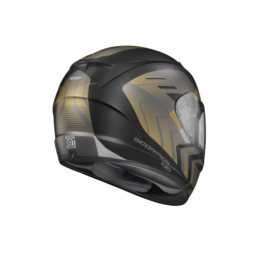 Casco Cerrado Scorpion EXO-R320 Alchemy - Negro Oro - Chico