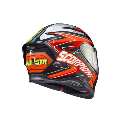 Casco Cerrado Scorpion EXO-R1 Air Bautista - Rojo Negro - Mediano