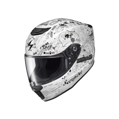 Casco Cerrado Scorpion EXO-R420 Shake II - Blanco - 2X-Grande