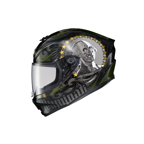 Casco Cerrado Scorpion EXO-R420 Illuminati 2 - Negro - Chico