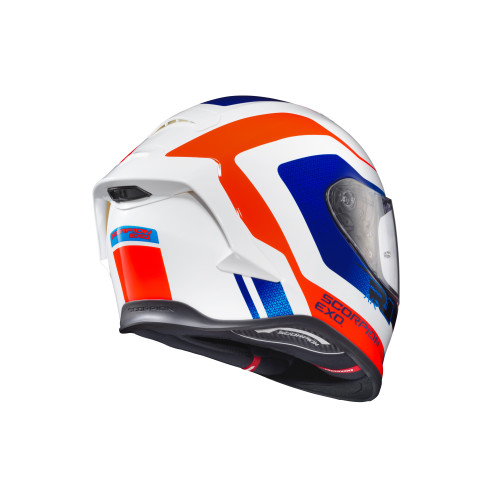 Casco Cerrado Scorpion EXO-R1 Air Hive - Blanco Azul - Mediano