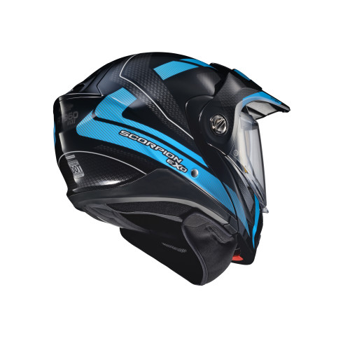 Casco Doble Propósito Scorpion EXO-AT960 Hicks para frío mica de Doble Panel - Azul Cielo - X-Grande