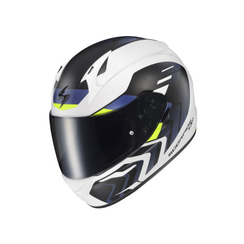 Casco Cerrado Scorpion EXO-R320 Alchemy - Blanco Azul - Grande