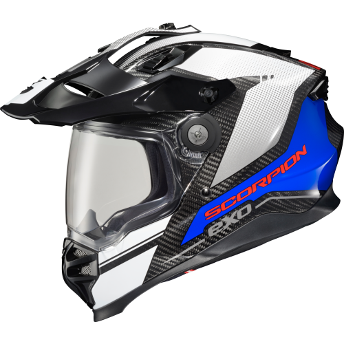 Casco Doble Propósito Scorpion XT9000 Trailhead Fibra de Carbono - Blanco - Grande