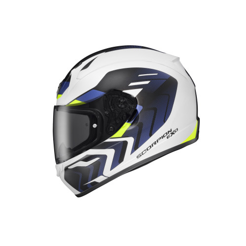 Casco Cerrado Scorpion EXO-R320 Alchemy - Blanco Azul - 2X-Grande