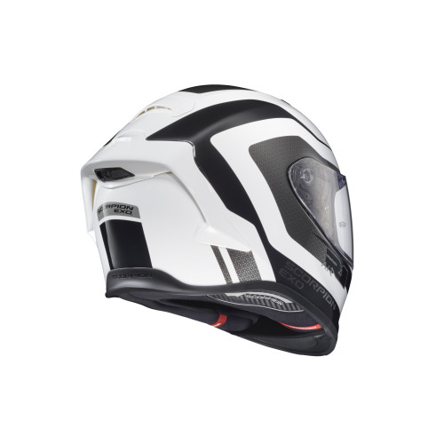 Casco Cerrado Scorpion EXO-R1 Air Hive - Blanco Negro - 2X-Grande