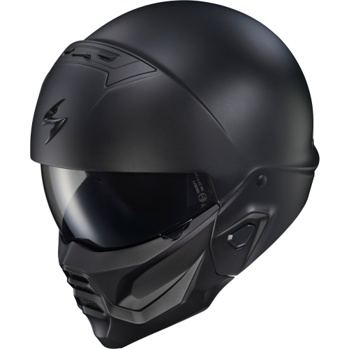 Casco 3/4 Scorpion Covert 2 Open-Face - Negro Mate - Chico