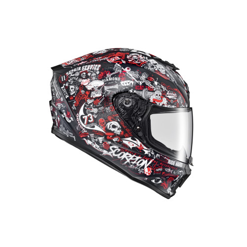 Casco Cerrado Scorpion EXO-R420 Shake II - Rojo - 2X-Grande