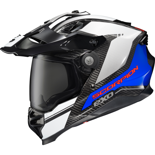 Casco Doble Propósito Scorpion XT9000 Trailhead Fibra de Carbono - Blanco - X-Grande