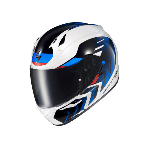 Casco Cerrado Scorpion EXO-R320 Alchemy - Blanco Azul - Grande