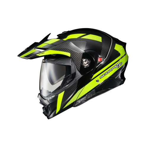 Casco Doble Propósito Scorpion EXO-AT960 Hicks - Hi-Vis Negro - Mediano