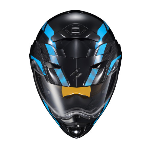 Casco Doble Propósito Scorpion EXO-AT960 Hicks para frío mica de Doble Panel - Azul Cielo - 3X-Grande