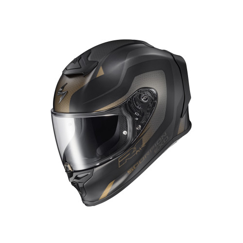 Casco Cerrado Scorpion EXO-R1 Air Hive - Oro Negro - 2X-Grande