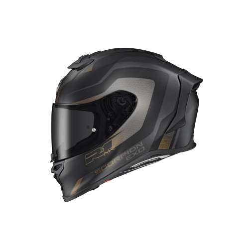 Casco Cerrado Scorpion EXO-R1 Air Hive - Oro Negro - X-Grande