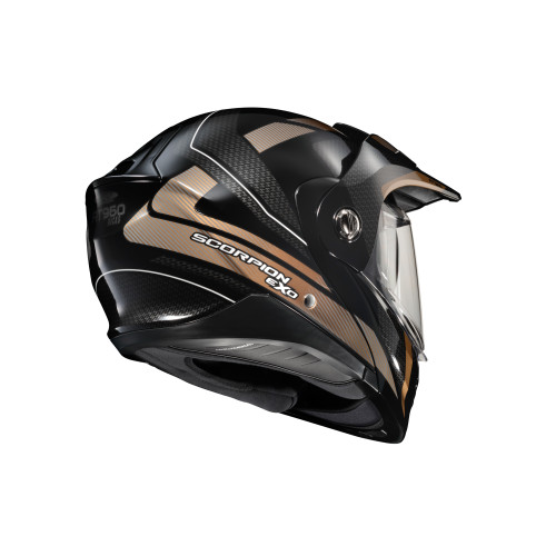 Casco Doble Propósito Scorpion EXO-AT960 Hicks - Negro Oro - 3X-Grande