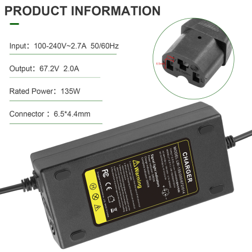 Cargador para Scooter para baterías de Litio 67.2V 2A