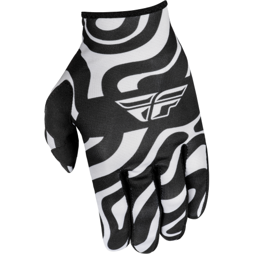 Guantes Fly Racing para Jovencito Lite Abyss Blanco/Negro Mediano