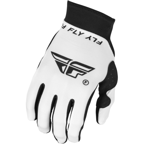 Guantes Fly Racing Pro Lite Blanco/Negro Mediano