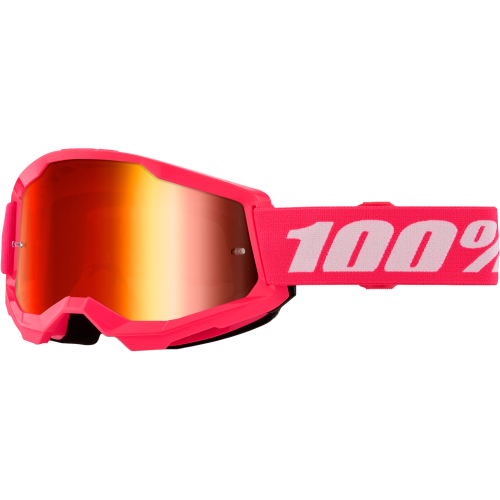 Goggles 100% Strata 2 Rosa para joven - Rojo Espejo