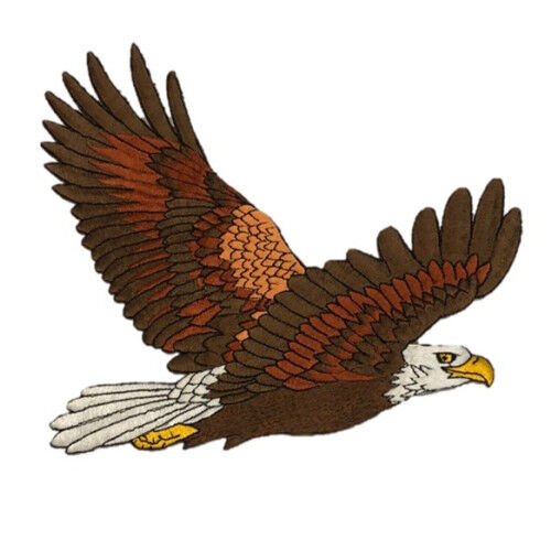 Parche Águila volando por el cielo