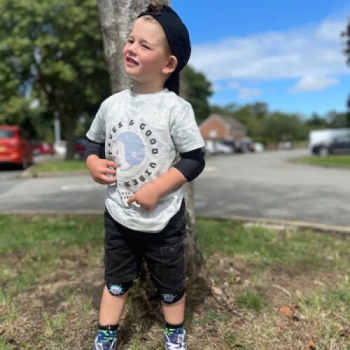 Kit de protecciones de rodillas y codos G-FORM Lil' G para niños - S/M