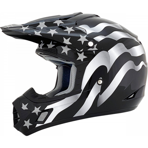 Casco AFX FX17 Flag C: Negro Blanco T: Mediano