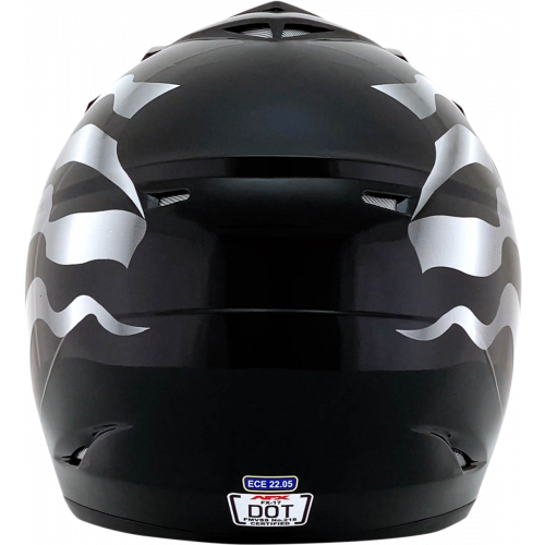 Casco AFX FX17 Flag C: Negro Blanco T: 2X-Grande
