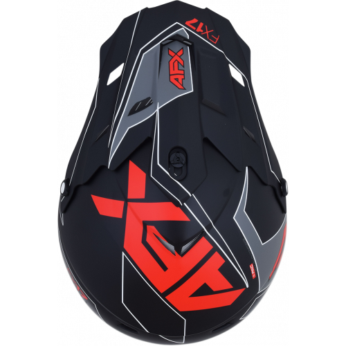 Casco AFX FX17 C: Negro Rojo T: Mediano
