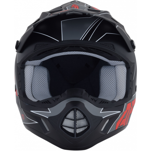 Casco AFX FX17 C: Negro Rojo T: Mediano