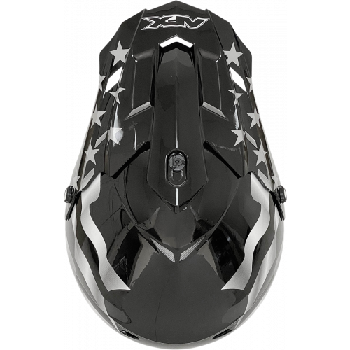 Casco AFX FX17 Flag C: Negro Blanco T: 2X-Grande