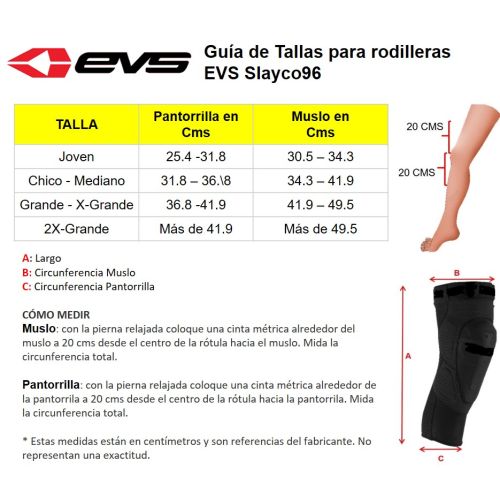 Rodillera EVS Slayco96 para Joven