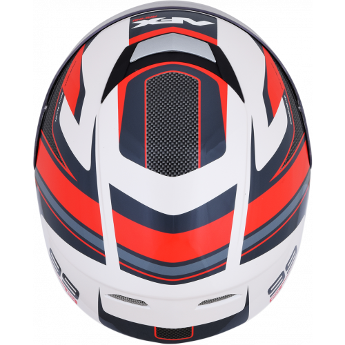 Casco AFX FX-99 Recurvo C: Blanco Rojo T: Grande
