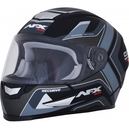 Casco AFX FX-99 Recurvo C: Negro Gris T: Grande