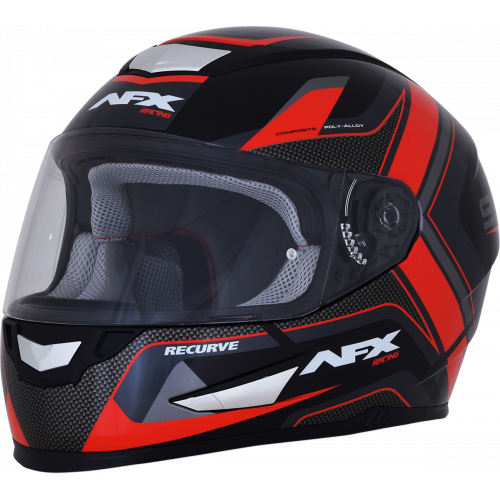 Casco AFX FX-99 Recurvo C: Negro Rojo T: X-Grande