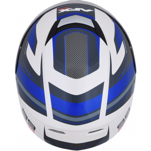 Casco AFX FX-99 Recurvo C: Blanco Azul T: Mediano